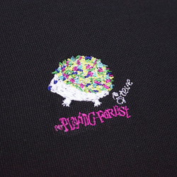 Steve Embroidered Small Round Bag（ブラック） 4枚目の画像