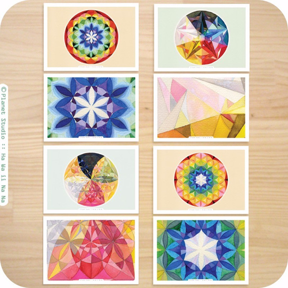 Mandala Cards 曼陀羅圖卡 : 8 pieces with double-faced 第2張的照片