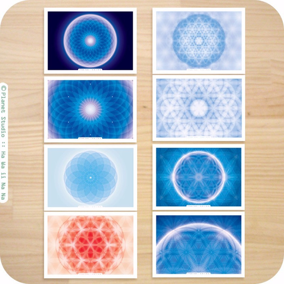 Mandala Cards 曼陀羅圖卡 : 8 pieces with double-faced 第3張的照片