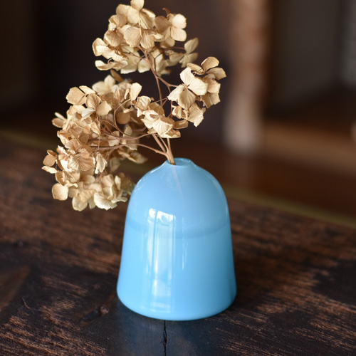 VASE ターコイズブルー 一輪挿し・花瓶・花器 鈴木亜以 通販
