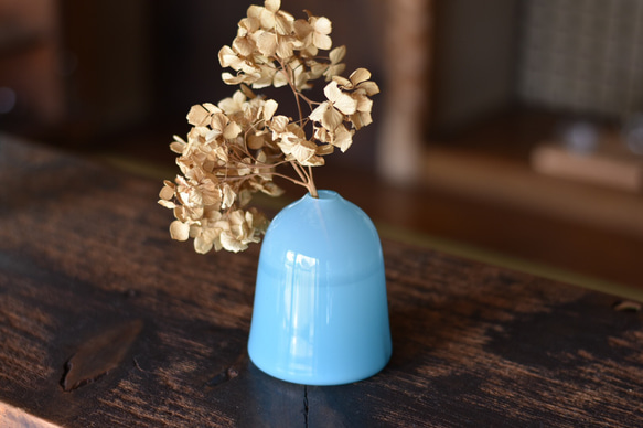 VASE ターコイズブルー 一輪挿し・花瓶・花器 鈴木亜以 通販 7920187