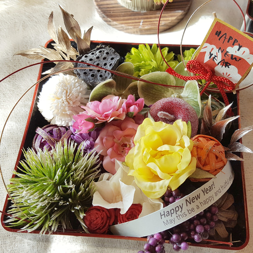 フラワーアレンジメントセット 花 リボンスタイル フラワーアレンジ 誕生日プレゼント : DearBouquet