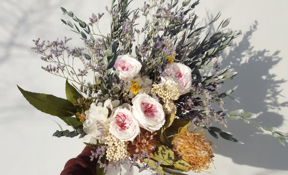 wedding bouquet＆boutonniere#ミルフィーユローズ 2枚目の画像