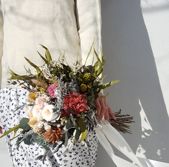 wedding bouquet＆boutonniere#アンティーク 2枚目の画像