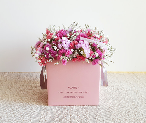 特集掲載【再販】BOXアレンジMサイズ//pink florets 1枚目の画像