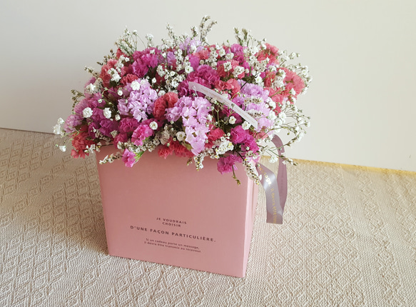 特集掲載【再販】BOXアレンジMサイズ//pink florets 4枚目の画像