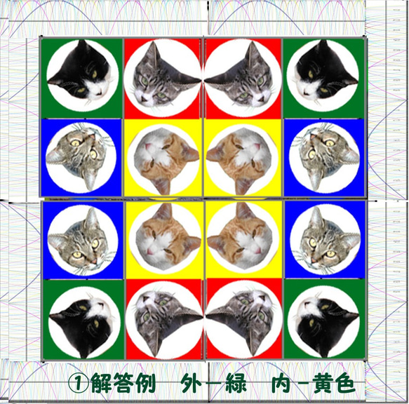 数学脳トレ　シュレ猫８キューブパズル　解説書付き　ＴＯＯＬ缶入り 3枚目の画像