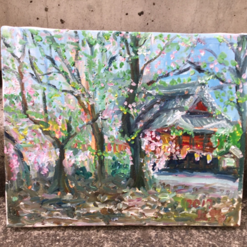 頭骨の油絵【帰結】1点物の絵画/作者サイン入り◆F3号サイズ 金丸直衛「薔薇」油絵・F6号 絵画買取・販売の小竹美術