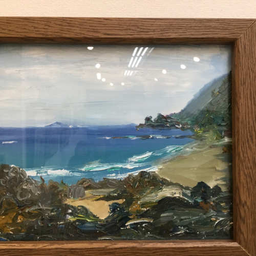 伊豆海岸　油絵 伊豆海岸油絵
