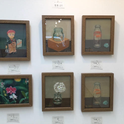F3号スーパーリアリズム絵画 NEWS BOY 手作り額付き