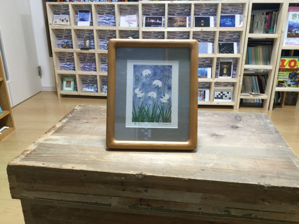 本棚のリアリズム絵画 木製フレーム付き 本棚のリアリズム絵画 木製フレーム付き