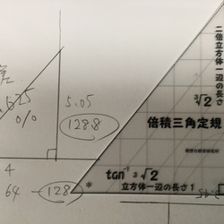 倍積問題を解決した究極のデザイン 倍積三角定規&コンパスセット 2枚目の画像