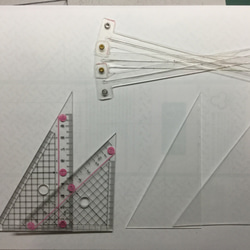 倍積問題を解決した究極のデザイン 倍積三角定規&コンパスセット 4枚目の画像