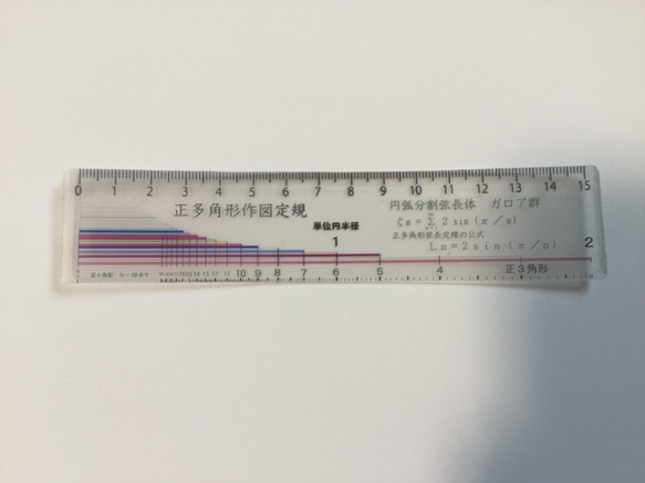 発想力教育研究所 特製 手作り定規４点セットコンパス付き 4枚目の画像