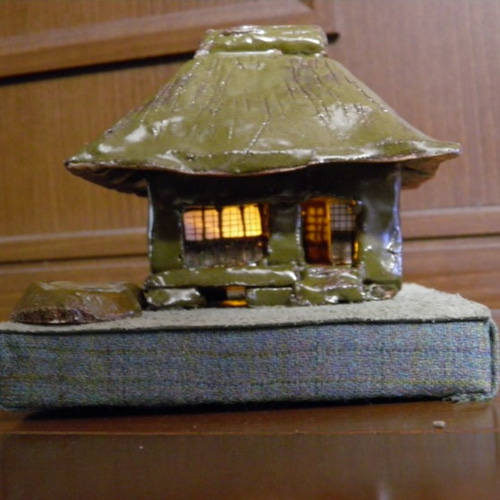 バキバキ　オブジェ 陶器の古民家風オブジェ 立体・オブジェ art32m-kギャラリ発想力教育