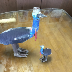 カソワリー ペパクラ  大小セット Ａ４版 ５枚 プリント 2枚目の画像