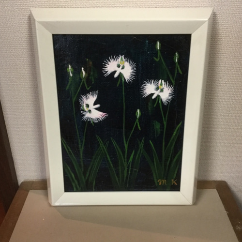 油絵 Ｆ０ 「静かな林」 Amazon.co.jp: V.ブラウン『木漏れ日の清流(F10号)』油彩画 風景