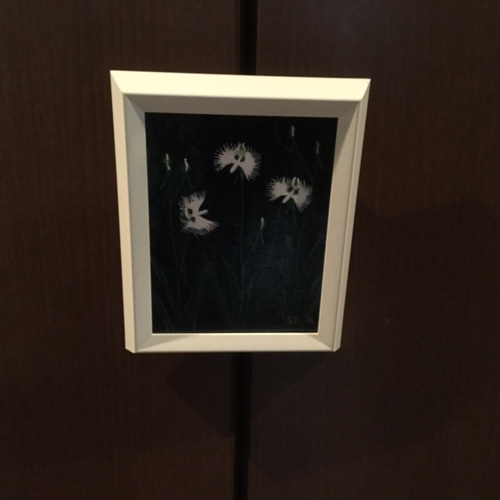 油絵 　専用　仲良しルークとコビー 東郷青児「朝」油絵・F6号 絵画買取・販売の小竹美術