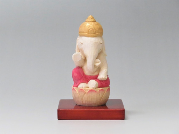 木彫り ぞうさん ガネーシャ 象仏2012 彫刻 仏屋さかい 通販