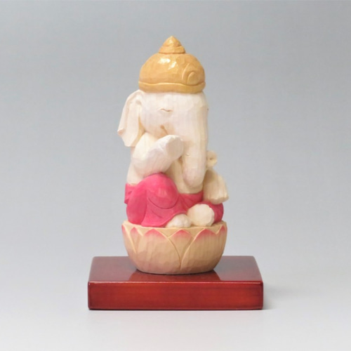 ガネーシャ風木彫り 木彫り ぞうさん ガネーシャ 象仏2012 彫刻 仏屋さかい 通販