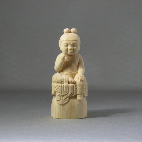 稚児仏像 弥勒菩薩 彫刻 仏屋さかい 通販 4350123｜Creema(クリーマ)