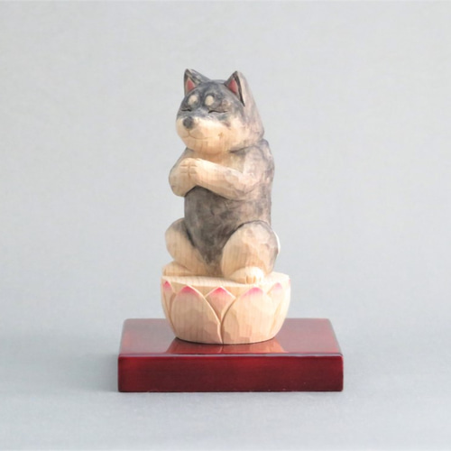 木彫りの犬 楽天市場】犬 木彫り 置物 一刀彫 / 材料：柘植 : 津山銘木有馬店