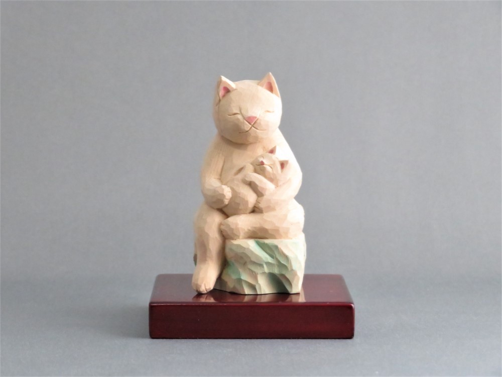 週間売れ筋 やっかい猫様 壁かけ 木彫 レトロ 彫刻 - 彫刻