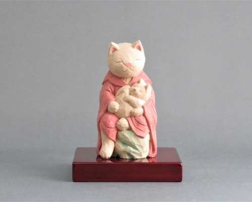 やっかい猫様 レトロ 木彫 壁かけ やっかい猫様 レトロ 木彫 壁かけ