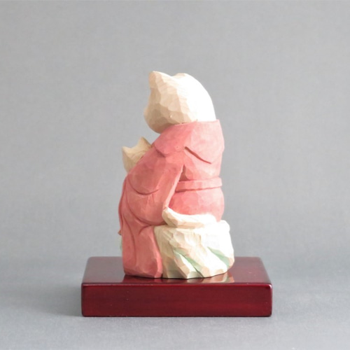 木彫り 猫鬼子母神 猫仏1910 彫刻 仏屋さかい 通販 7147130