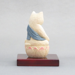 木彫り　虚空蔵菩薩猫　猫仏2005 4枚目の画像