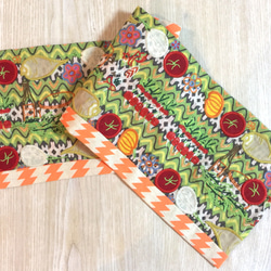 野菜の刺繍のランチョンマット 2枚目の画像