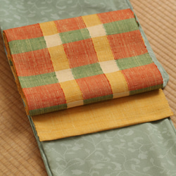 《送料無料》西陣織　手織り名古屋帯　正絹 1枚目の画像