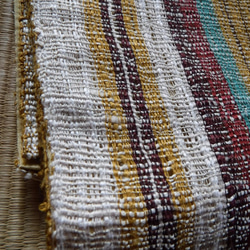 手織西陣織　京袋帯　正絹　櫛織　 4枚目の画像