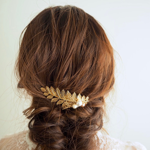 人気No.1作品* Antique Flower −Leaf −Barrette− ヘッドドレス