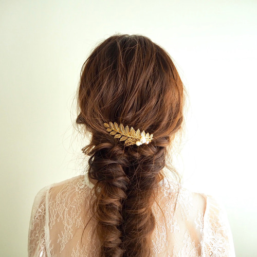 人気No.1作品* Antique Flower −Leaf −Barrette− ヘッドドレス