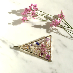 【SALE】Triangle hair clip(pk) 2枚目の画像