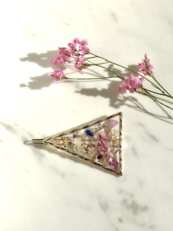 【SALE】Triangle hair clip(pk) 2枚目の画像