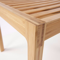 【グッドデザイン賞】竹素材でしなる座り心地の良いダイニングチェア（肘なし）【椅子】 6枚目の画像