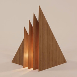 幻想的でハイセンスな竹素材デザインランプ【手作り一点もの】 4枚目の画像