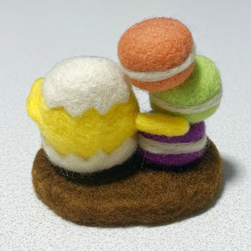 羊毛フェルト♡マカロン