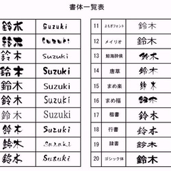 ≪送料無料≫ちょっと大きめ長方形♪デザイン表札　絵柄、文字の配色を自由に変えら れます。二世帯用にも◎ 6枚目の画像