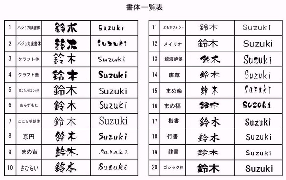 ≪送料無料≫ちょっと大きめ長方形♪デザイン表札　絵柄、文字の配色を自由に変えら れます。二世帯用にも◎ 6枚目の画像