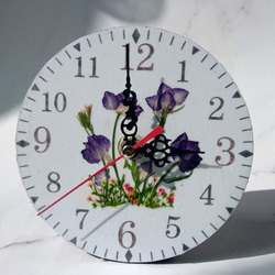 クリエイティブな押し花時計、小さな時計 1枚目の画像
