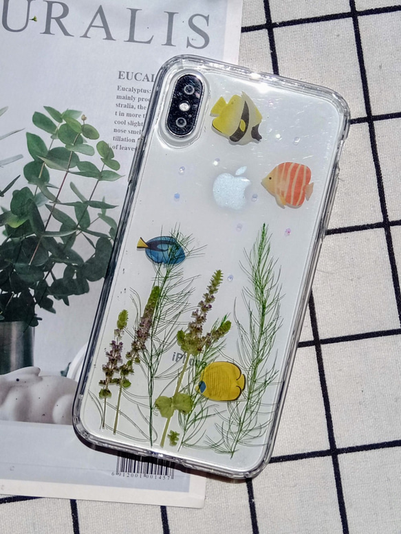 Anny's workshop押花手機殼，適用於iPhone X, 花漾海洋 第4張的照片