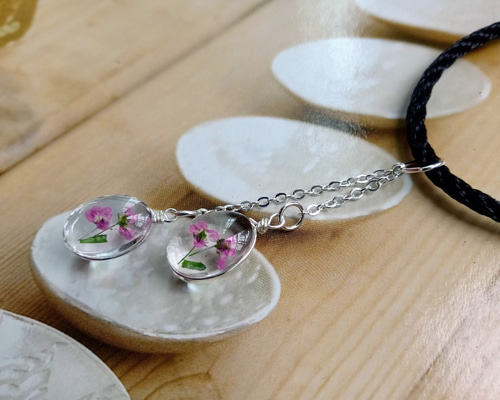 手作りジュエリー|手作り植物ネックレス|香りのよいスノーボール