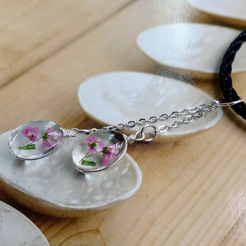 手作りジュエリー|手作り植物ネックレス|香りのよいスノーボール