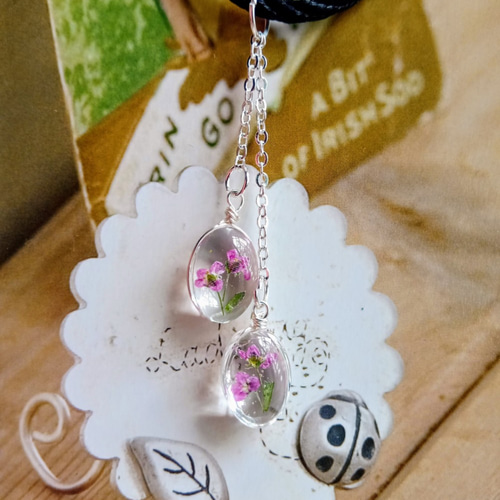 手作りジュエリー|手作り植物ネックレス|香りのよいスノーボール