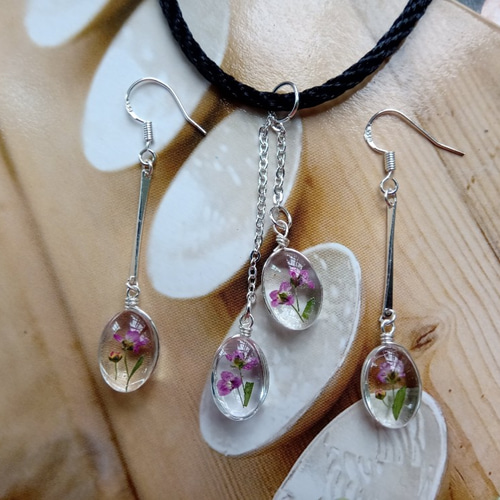 手作りジュエリー|手作り植物ネックレス|香りのよいスノーボール