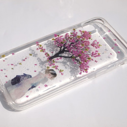 Anny's workshop押花手機殼，適用於iPhone X, 櫻花樹下 第3張的照片