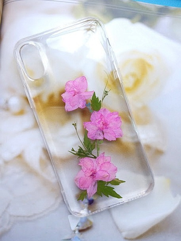 iPhone X、ロマンチックなピンクのためのアニーのワークショップYahuaの電話シェル 1枚目の画像